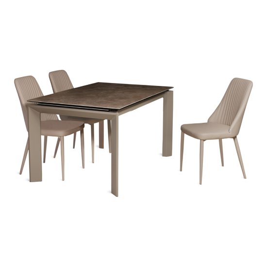 Стол дизайнерский раздвижной прямоугольный керамический (арт 10916) Фото 2