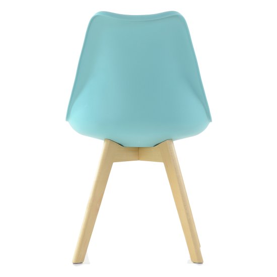 Стул дизайнерский мягкий голубой эймс (арт 11891) Фото 3