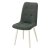 Стул серый с обивкой из велюра (арт 20276)
