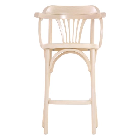 Полубарный стул с подлокотниками слоновая кость венский (арт 10859) Фото 2