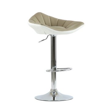 Барный стул дизайнерский с мягким сидением из экокожи крутящийся (арт 5623) - Фото 2