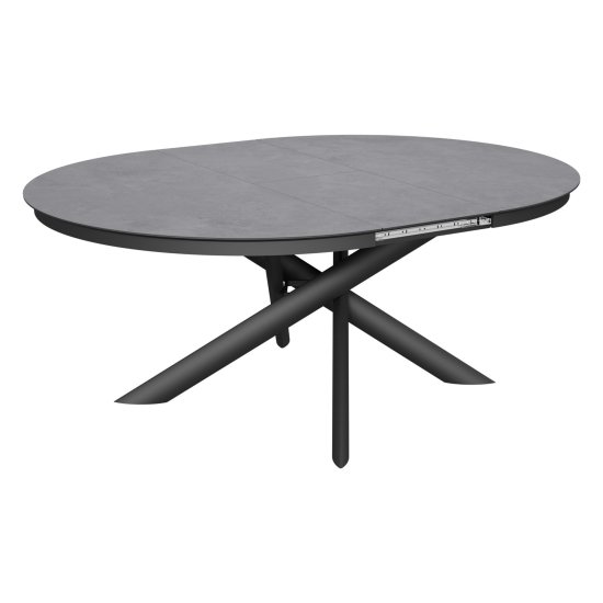 Стол раскладной круглый керамический на 1 ножке (арт 32695) Фото 2