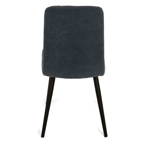 Стул металлический мягкий серый современный (арт 18551) Фото 6