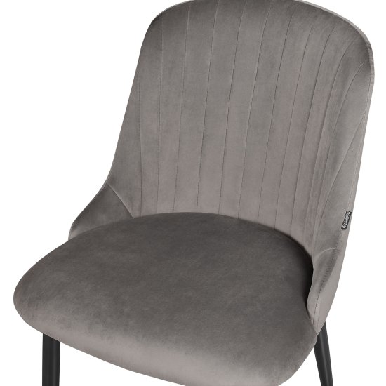 Стул на металлокаркасе мягкий из бархата (арт 19157) Фото 3