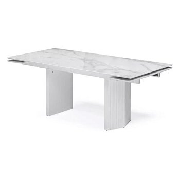 Обеденный стол раздвижной белый (арт 33761) - Фото 2