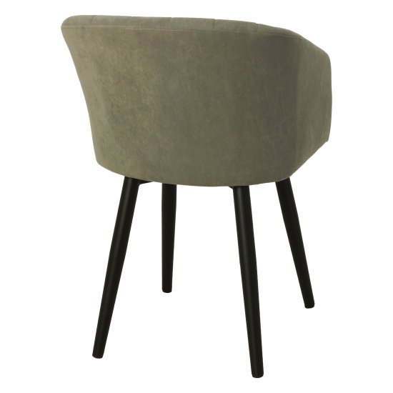 Полукресло на металлокаркасе мягкое серое велюровое (арт 28208) Фото 2