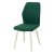 Стул кухонный с мягким сидением зеленый велюровый (арт 20053)