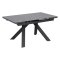 Стол раздвижной с керамической столешницей серый современный (арт 35093)