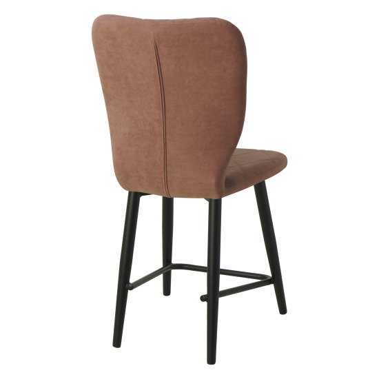 Барный стул с мягким сидением розовый велюровый (арт 23693) Фото 2