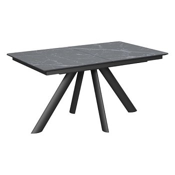 Обеденный стол раскладной прямоугольный под мрамор 160 см (арт 34750) - Фото 2