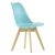 Стул дизайнерский мягкий голубой эймс (арт 11891)