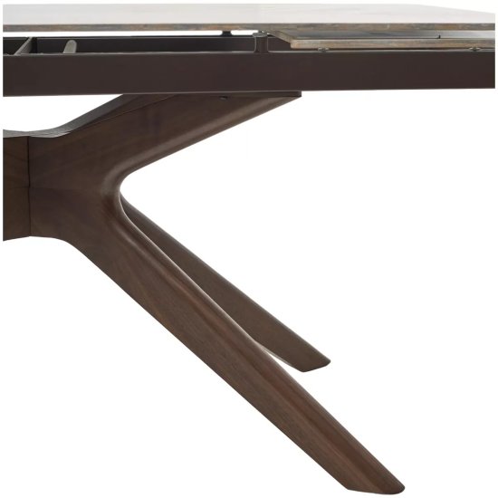 Стол раздвижной керамический на одной ножке (арт 33536) Фото 2