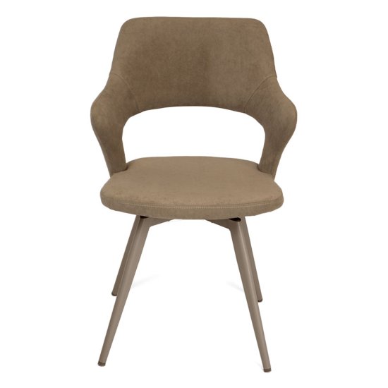 Стул на металлическом каркасе велюровый (арт 33595) Фото 5