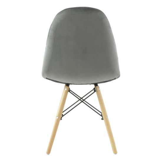 Стул дизайнерский с мягкой обивкой серый eames (арт 12202) Фото 3