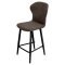 Стул барный на металлокаркасе с мягкой обивкой из велюра (арт 19664)