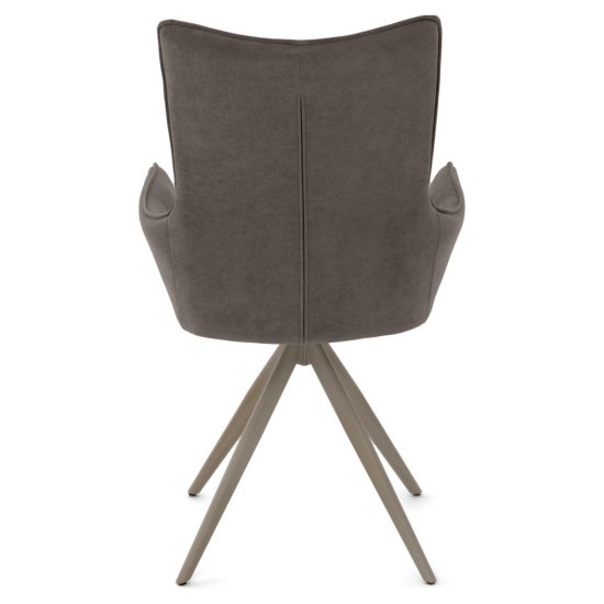 Стул дизайнерский на металлокаркасе мягкий с подлокотниками (арт 35558) Фото 5