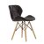 Стул дизайнерский мягкий коричневый с обивкой из экокожи eames (арт 5646)