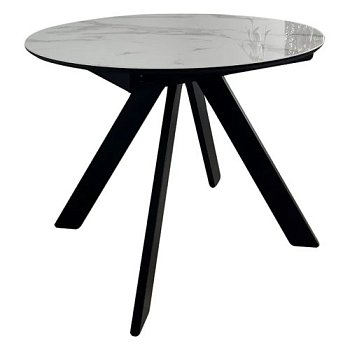 Стол раскладной круглый на одной ножке D-100(+40) см (арт 23282) - Фото 2