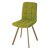 Стул с мягким сидением зеленый из велюра современный (арт 18721)