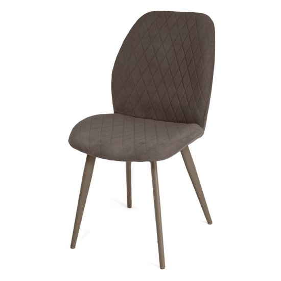 Стул обеденный металлический с обивкой из велюра (арт 33563) Фото 4