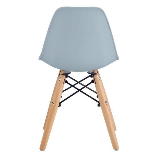 Стул деревянный серый пластиковый eames (арт 29400) Фото 2