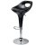 Барный стул с ножками хром черный пластиковый регулируемый (арт 6528)