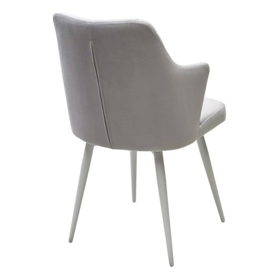 Стул мягкий бежевый из велюра (арт 33474) Фото 3