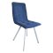 Стул на металлокаркасе мягкий синий (арт 24935)