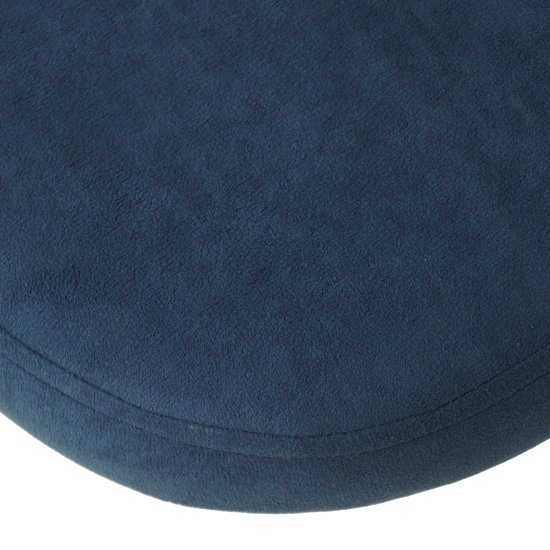 Стул на металлическом каркасе синий из велюра (арт 21220) Фото 3