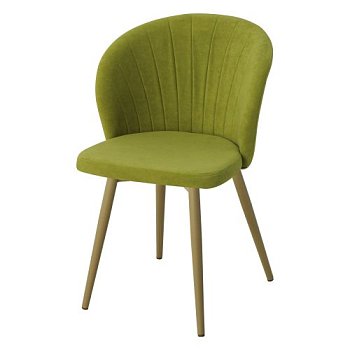Стул мягкий зеленый с обивкой из велюра (арт 22394) - Фото 2