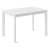 Стол кухонный раздвижной белый 110 см (арт 18137)