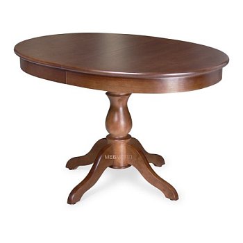 Обеденный стол раздвижной деревянный 105 см классический (арт 4937) - Фото 2