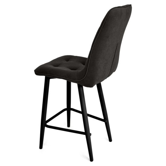 Стул барный с мягкой обивкой из велюра (арт 20861) Фото 3