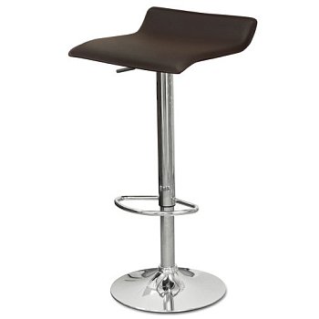 Барный стул ножки хром с обивкой из кожзама регулируемый современный (арт 6470) - Фото 2