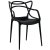 Стул ножки черные черный из пластика (арт 2360)