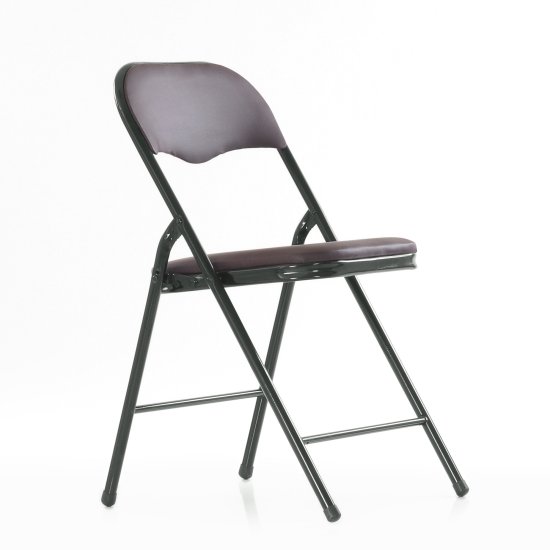 Стул ножки черные мягкий коричневый (арт 6215) Фото 3