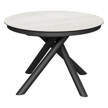 Кухонный стол круглый из керамогранита на одной ножке (арт 35146) - Фото 2