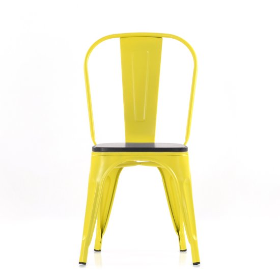 Стул дизайнерский желтый tolix (арт 6760) Фото 7