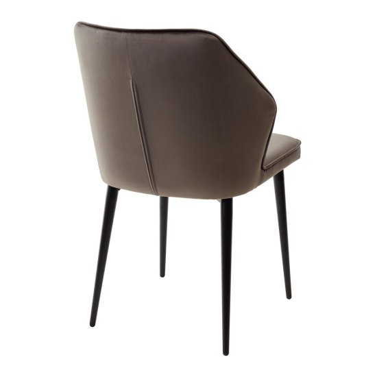 Стул на металлокаркасе мягкий из велюра (арт 11605) Фото 2