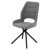 Стул на металлокаркасе мягкий серый велюровый (арт 35533)