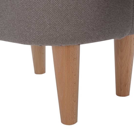 Пуфик с мягким сидением серый современный (арт 13346) Фото 5