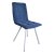 Стул на металлокаркасе мягкий синий (арт 24935)