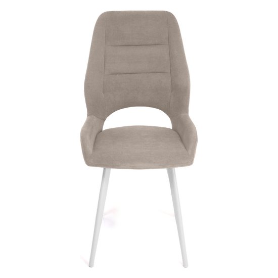 Стул кухонный на металлическом каркасе мягкий бежевый (арт 35437) Фото 5