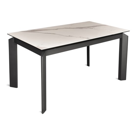 Стол раздвижной керамический белый 140 см (арт 31348) Фото 1