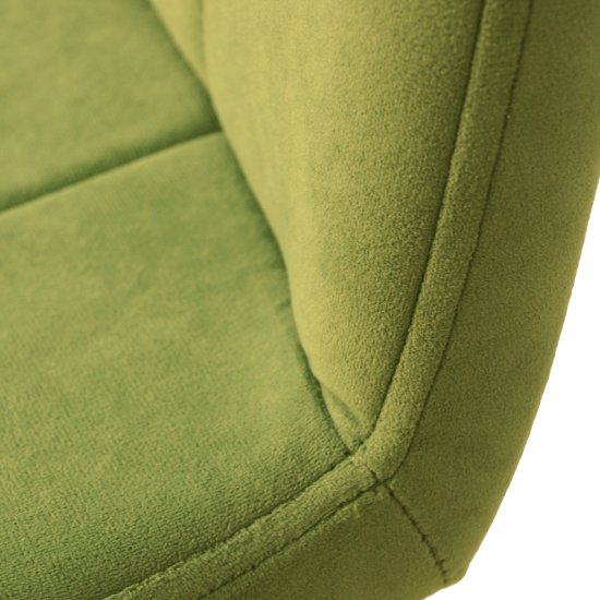 Стул для кухни зеленый из велюра (арт 18447) Фото 5