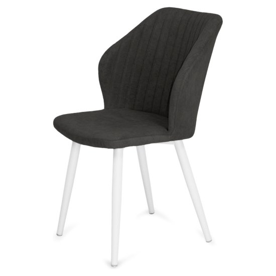 Стул мягкий коричневый из велюра (арт 25969) Фото 2