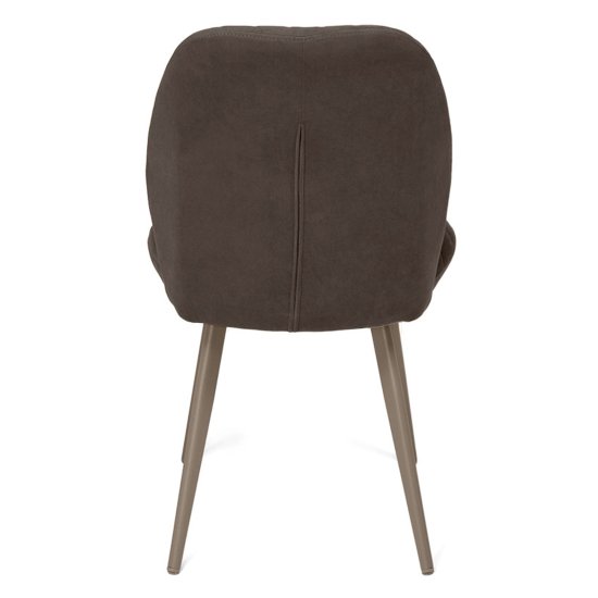 Стул обеденный металлический с обивкой из велюра (арт 33563) Фото 6