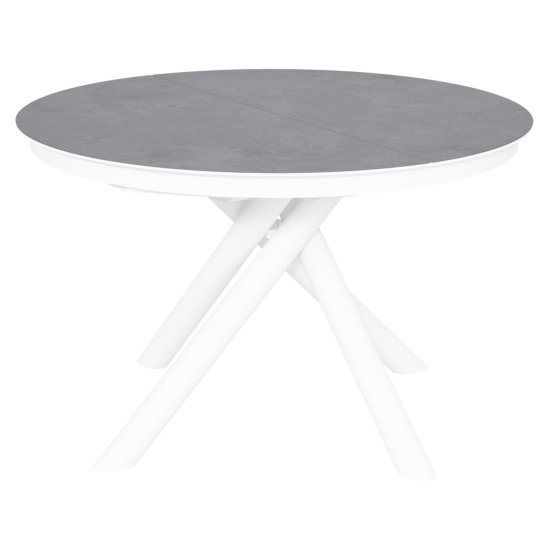 Стол круглый с керамической столешницей серый современный (арт 35155) Фото 1