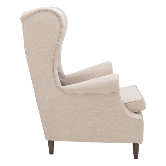 Кресло мягкое с подлокотниками бежевое (арт 13361) Фото 2
