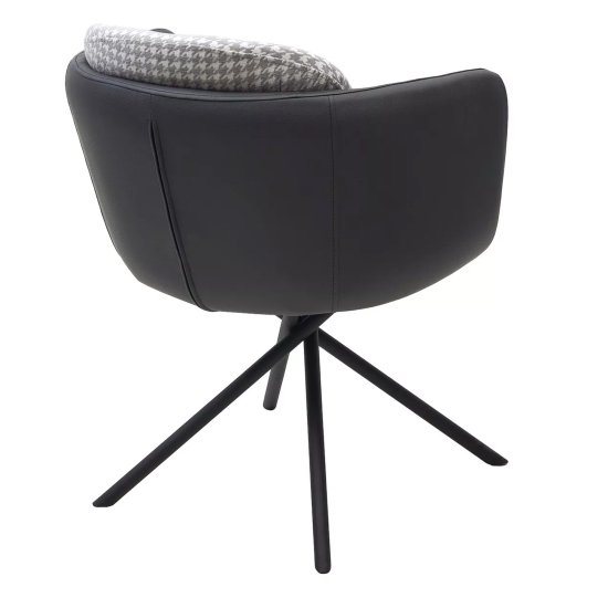 Полукресло с подлокотниками серое (арт 33628) Фото 3